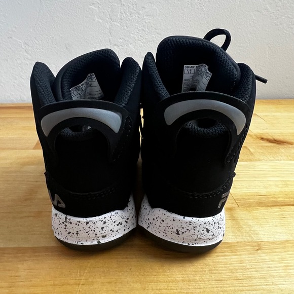 Fila Dereverse Black High Top Sneakers Lace Up Basketball Little Kid Size 11 NEW - Picture 5 of 11